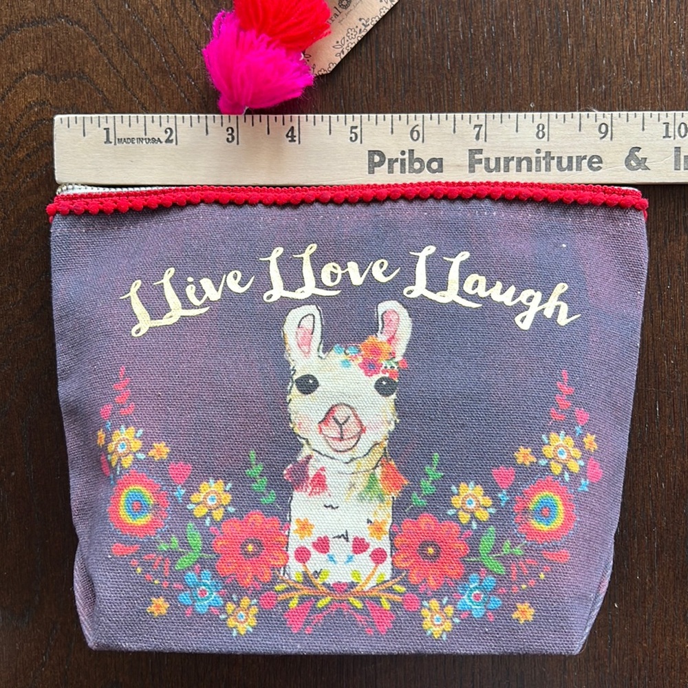 Nature Life LLIVE LLOVE LLAUGH Llama pouch - Picture 7 of 9